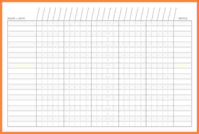 7 free printable blank spreadsheet templates