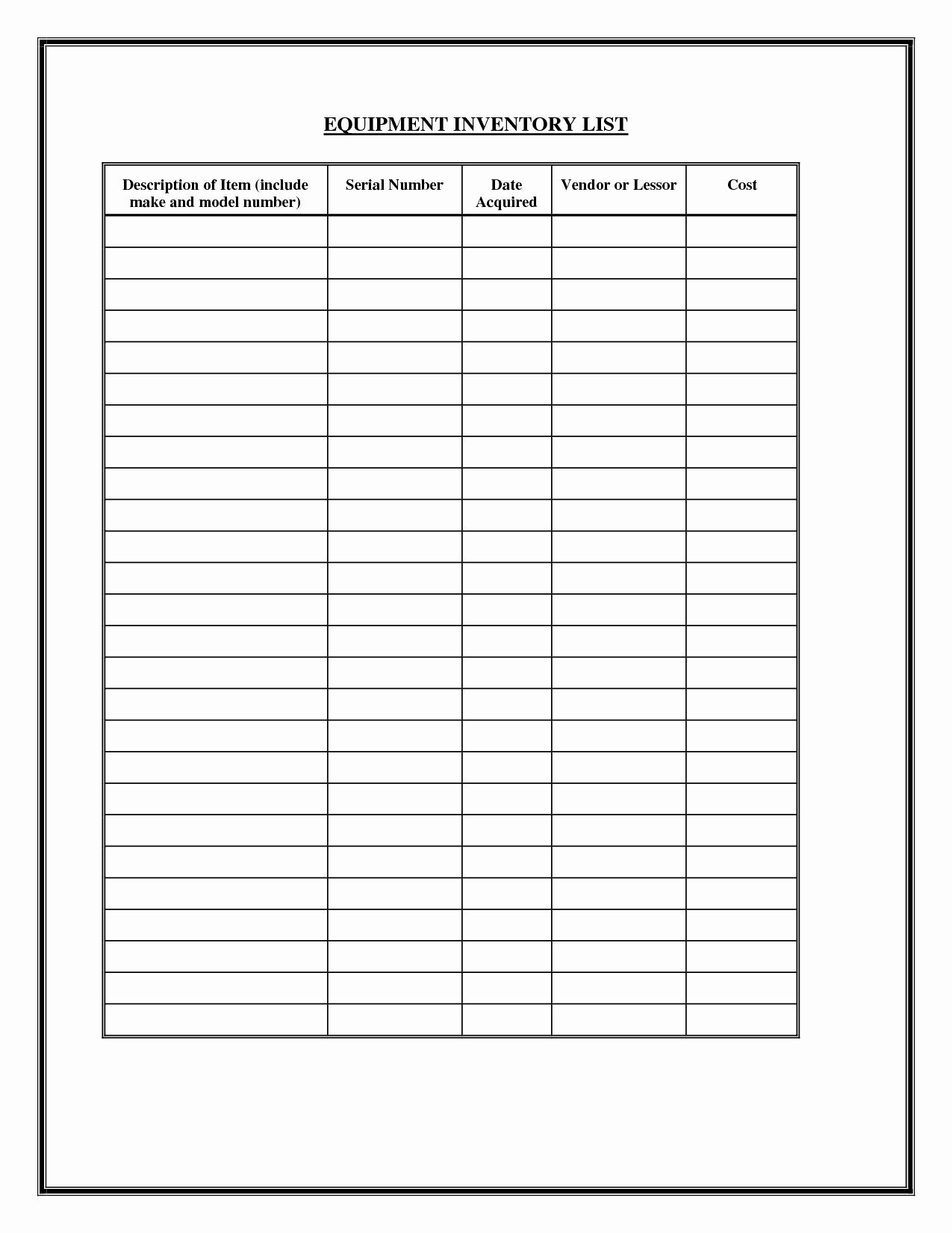 Blank Spreadsheet Printable – Printable