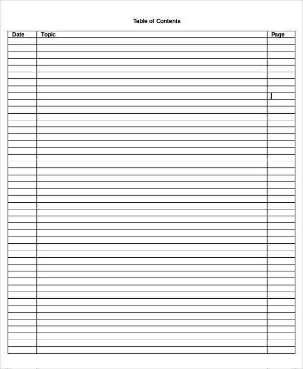 Sample Blank Table Template 7 Free Documents Download