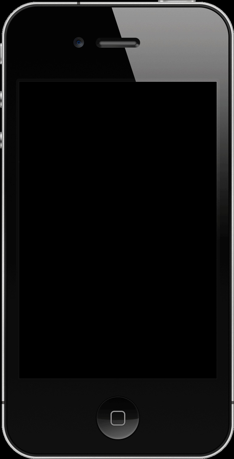 Black iPhone Blank Template iPhone