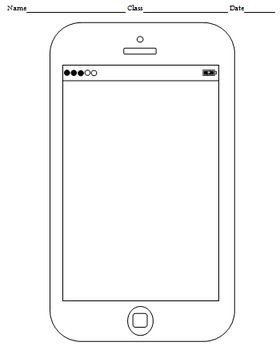 Blank Cell Phone Templates 4 templates
