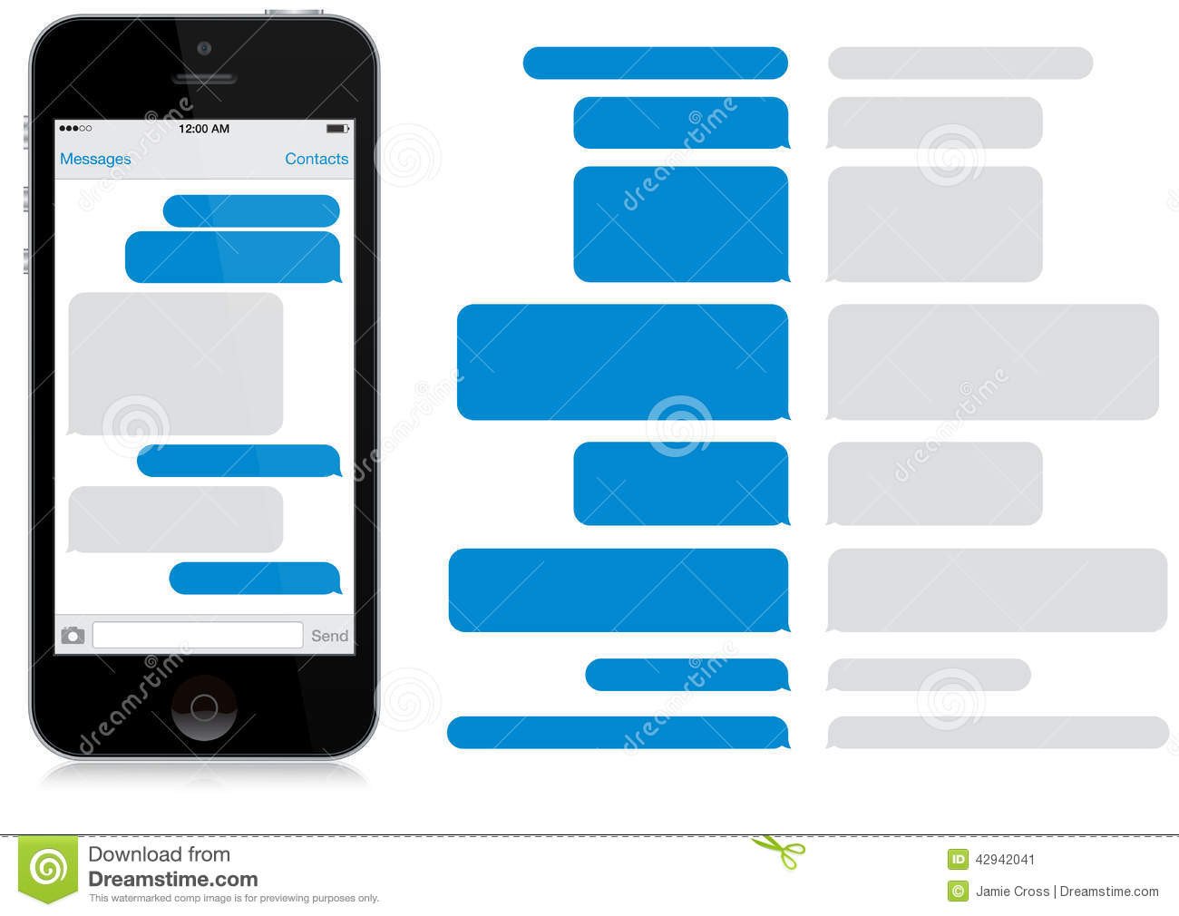 Smart Phone Chat Window App Editorial Image of