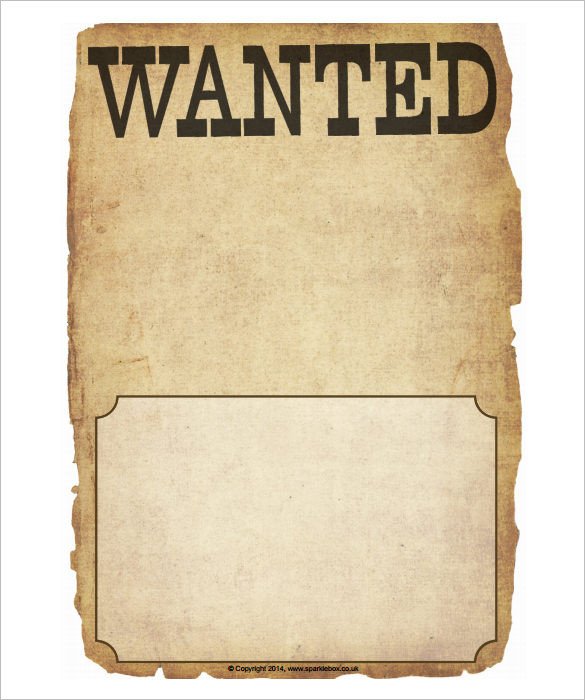 Wanted Poster Template 34 Free Printable Word PSD