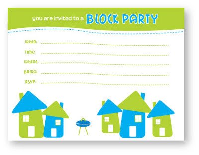 design paper n ink Free Block Party Invite