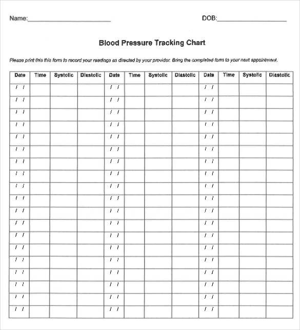 Blood pressure tracking chart pdf