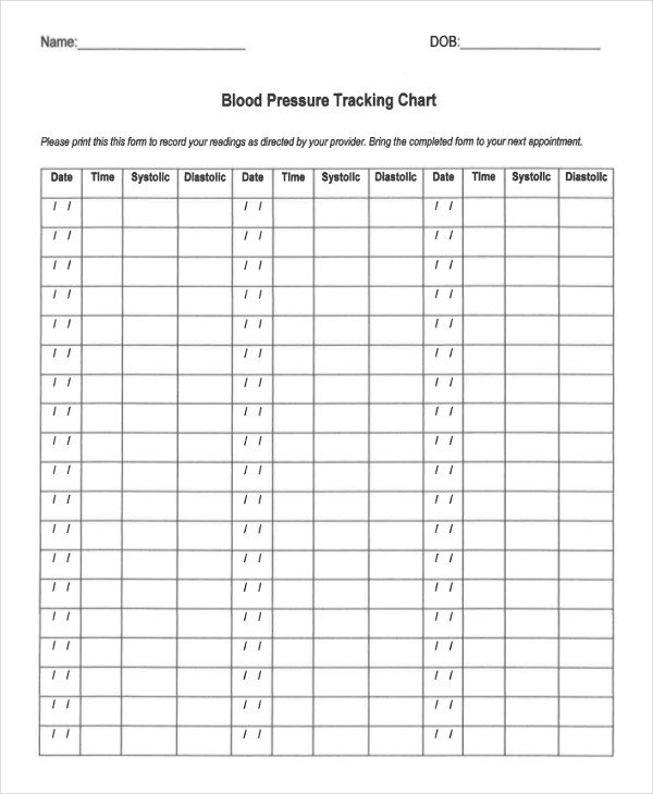 9 Blood Chart Examples Samples