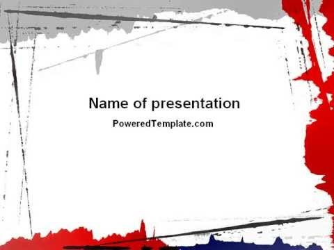 Free Blood Splatter Theme PowerPoint Template by
