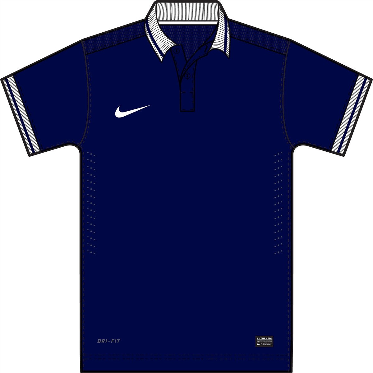 Navy Blue Polo T Shirt Template