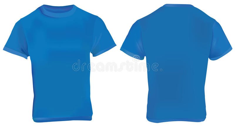 Navy Blue Shirt Template stock vector Illustration of