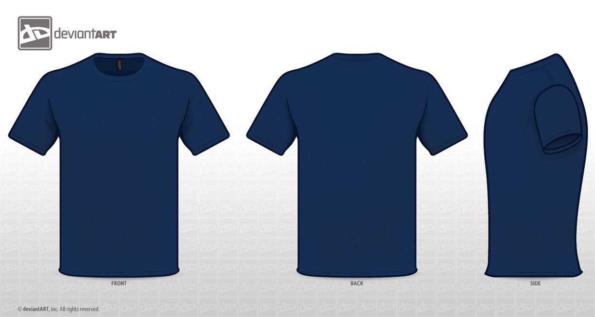 T shirt BLUE TEMPLATE by zombieabstract on DeviantArt