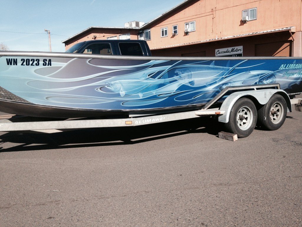 Coho Design Makes Boat Graphics and Custom Vinyl Boat Wraps