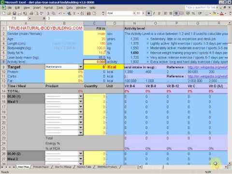 How to make a t plan with excel demo video part 1