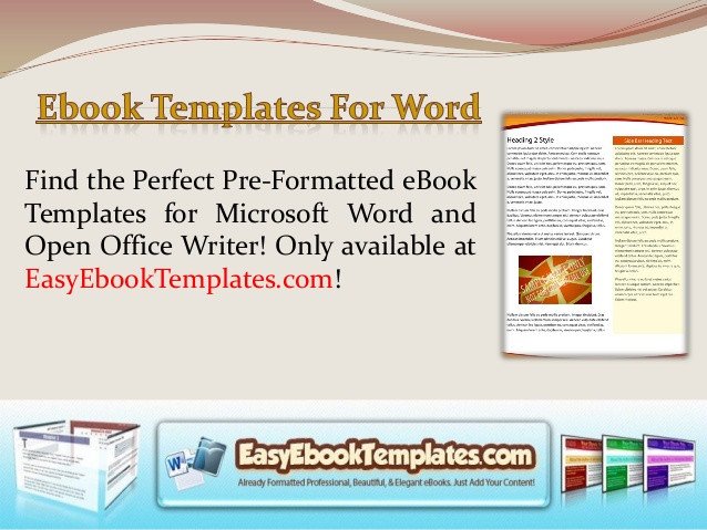 Ebook templates for word