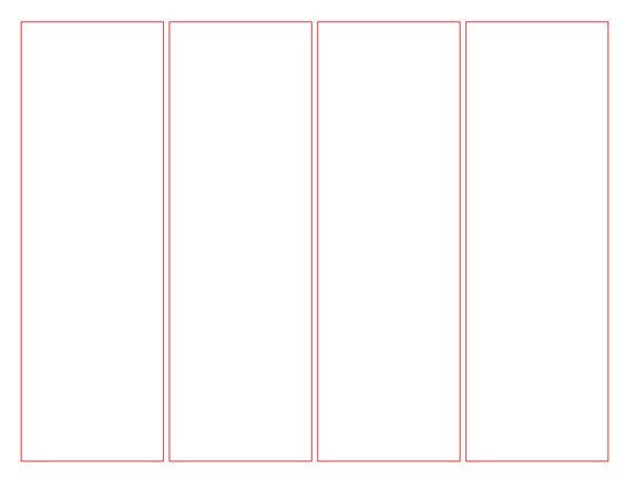 Blank Bookmark Template for Word