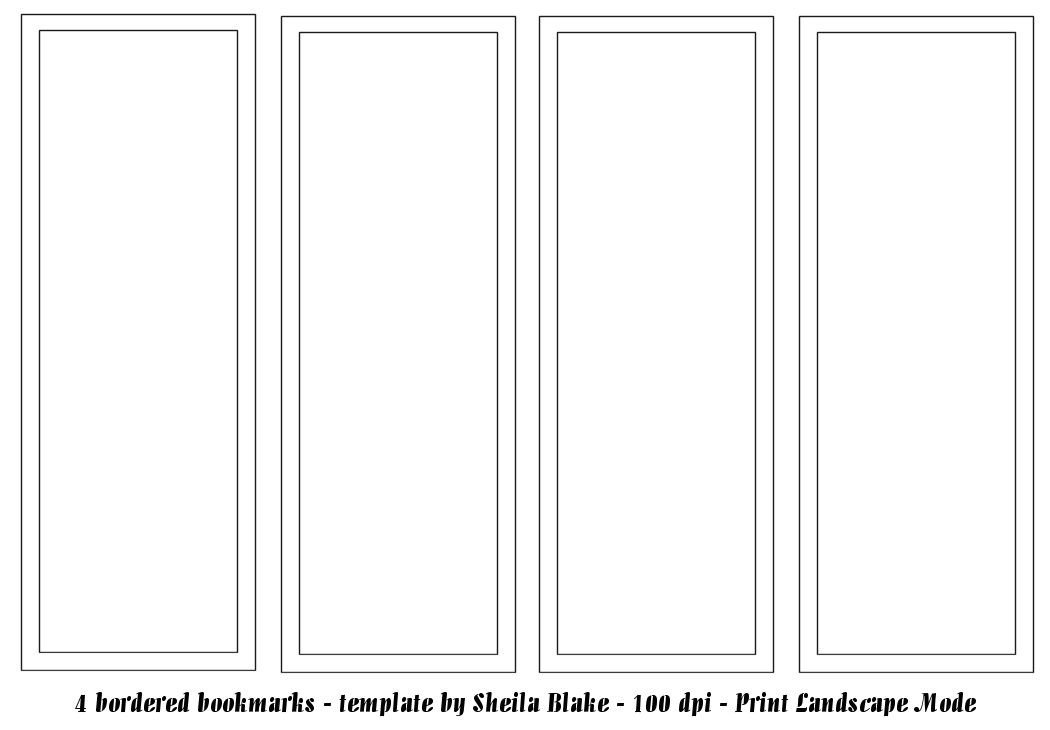 Bookmark Template Publisher template