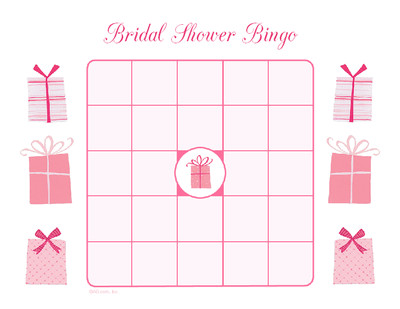 Bridal Shower Bingo Wedding Bingo