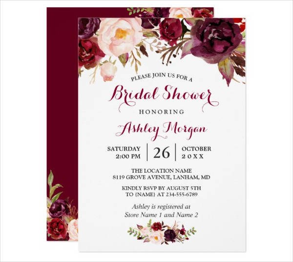 14 Bridal Shower Card Designs & Templates PSD AI