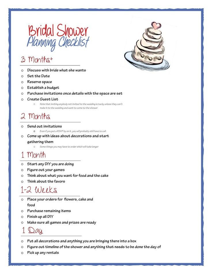 bridal shower checklist pdf Acrobat