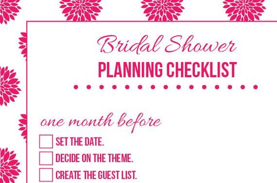 Items similar to Bridal Shower Planning Organizational