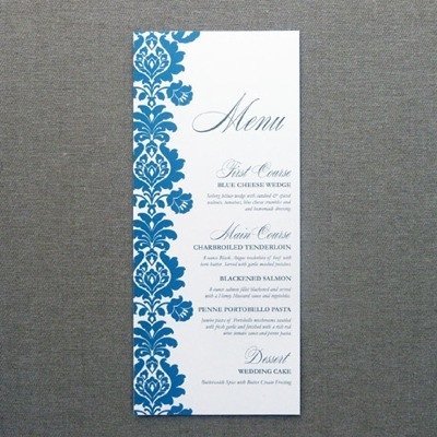 Menu Card Template – Rococo Design – Download & Print