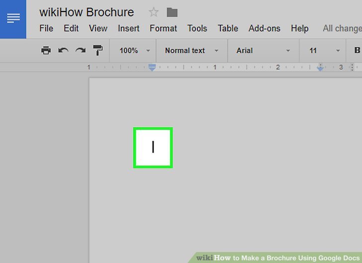 How to Make a Brochure Using Google Docs with