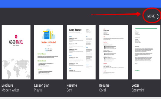 Google Docs Template Gallery