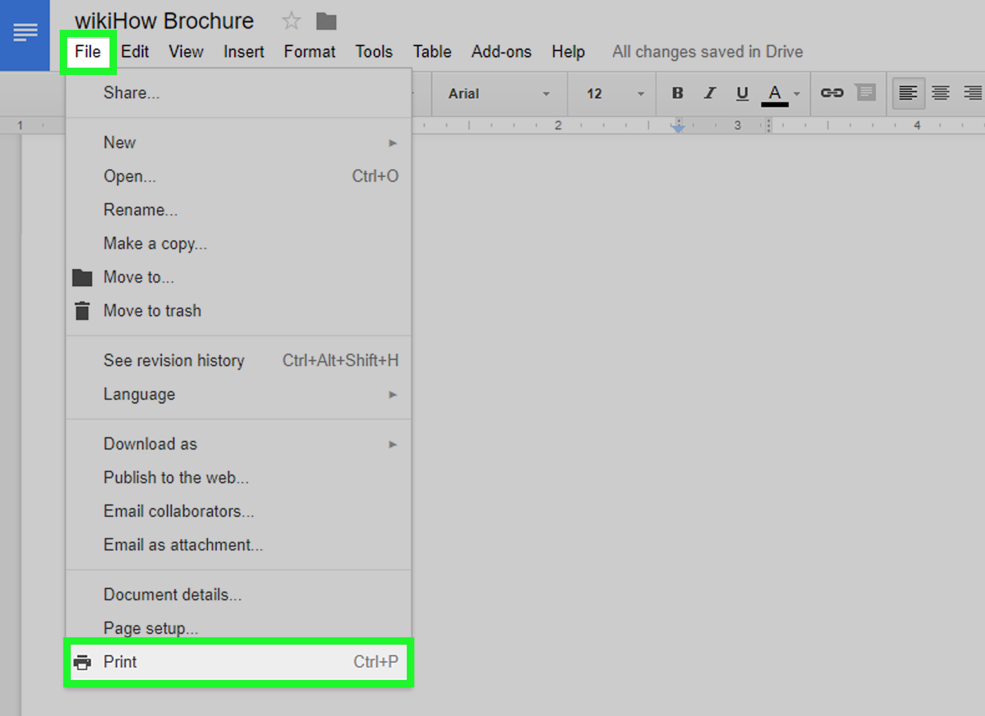 How to Make a Brochure Using Google Docs wikiHow