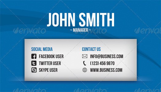 Social Media Business Card by artnook