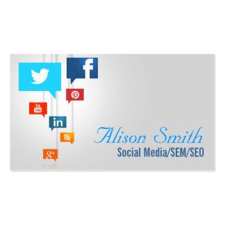 Social Media Business Cards & Templates