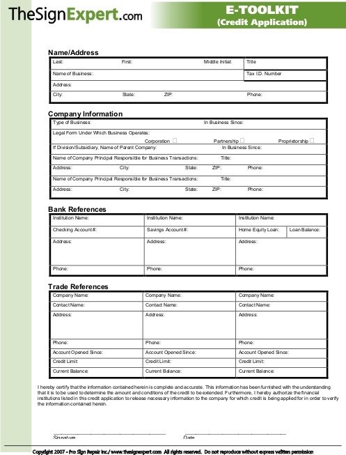 Business Form Templates Free