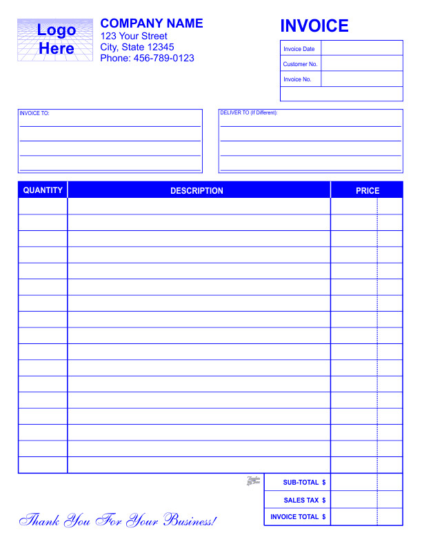 Free Business Forms Templates