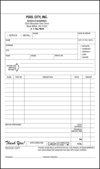 Printable Sample Business Forms Form