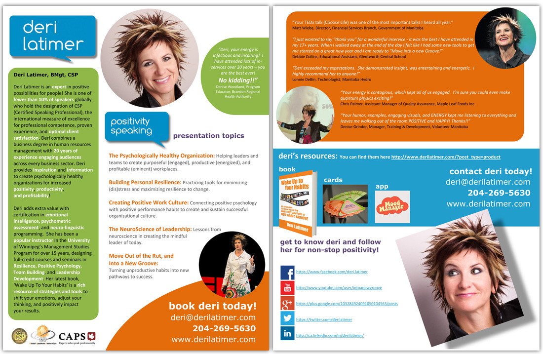 How to Create a Speaker e Sheet The Happy Self Publisher