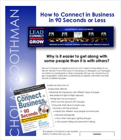 How to write a business one pager