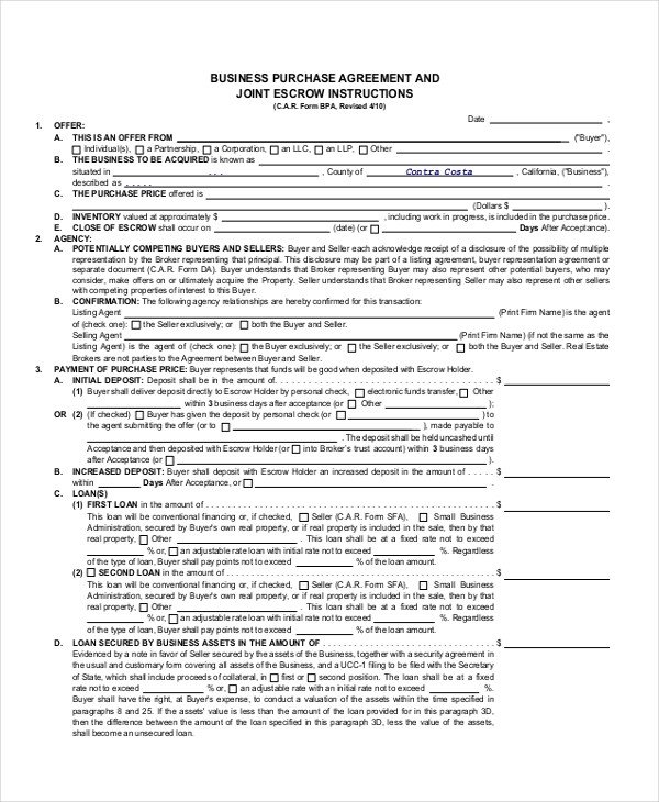47 Basic Agreement Forms Word PDF
