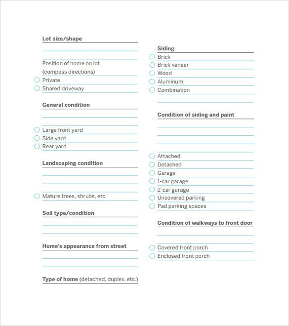 Home Buying Checklist 11 Documents In PDF Word