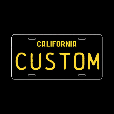 California 1963 Vintage Aluminum License Plate by