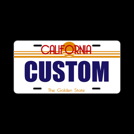 California Golden State Custom License Plate V2 by
