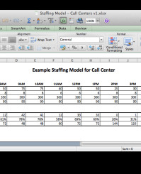 Call Center Staffing Model Excel Models