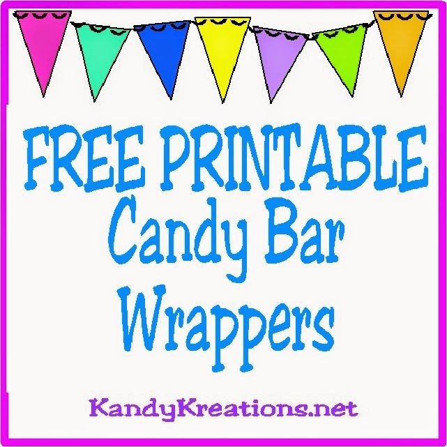 10 Printable Candy Bar Wrappers