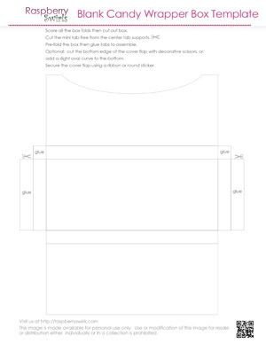 Free Printable Chocolate Candy Bar Wrapper Box Template