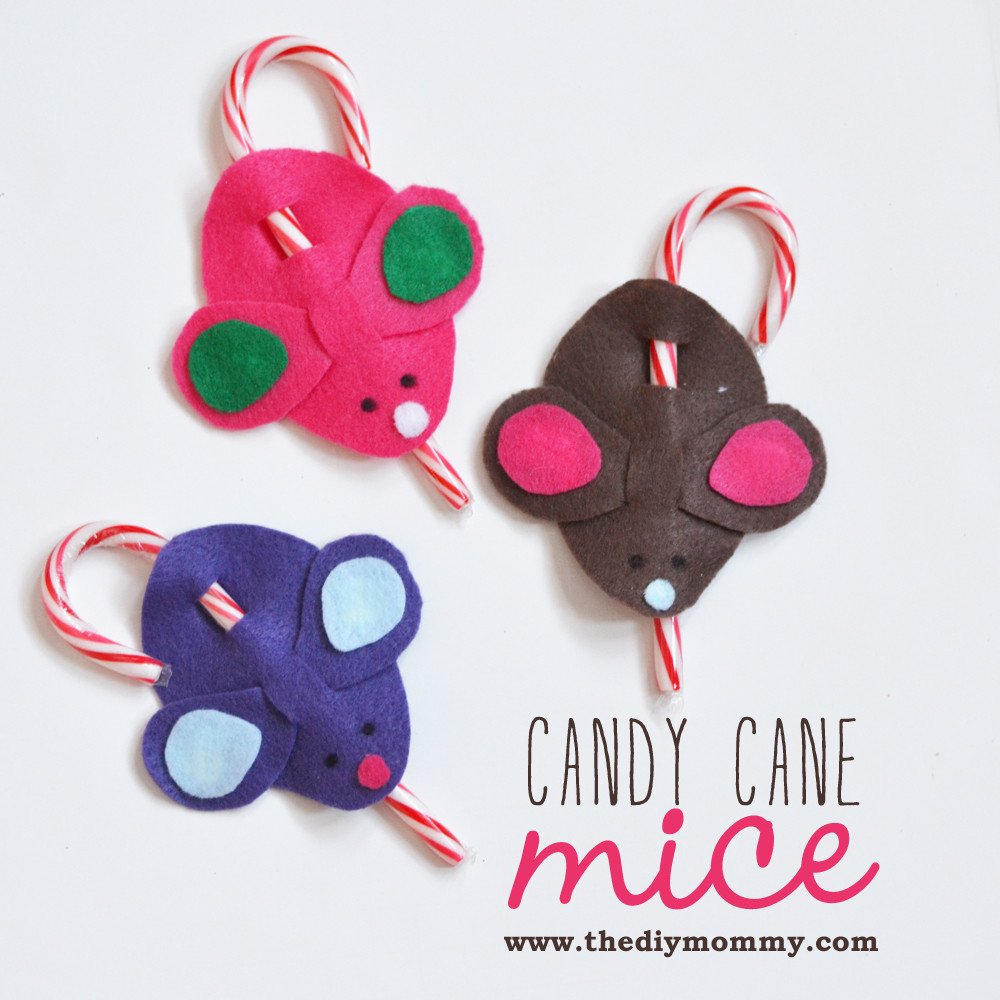Make Candy Cane Mice – A Kid’s Christmas Craft
