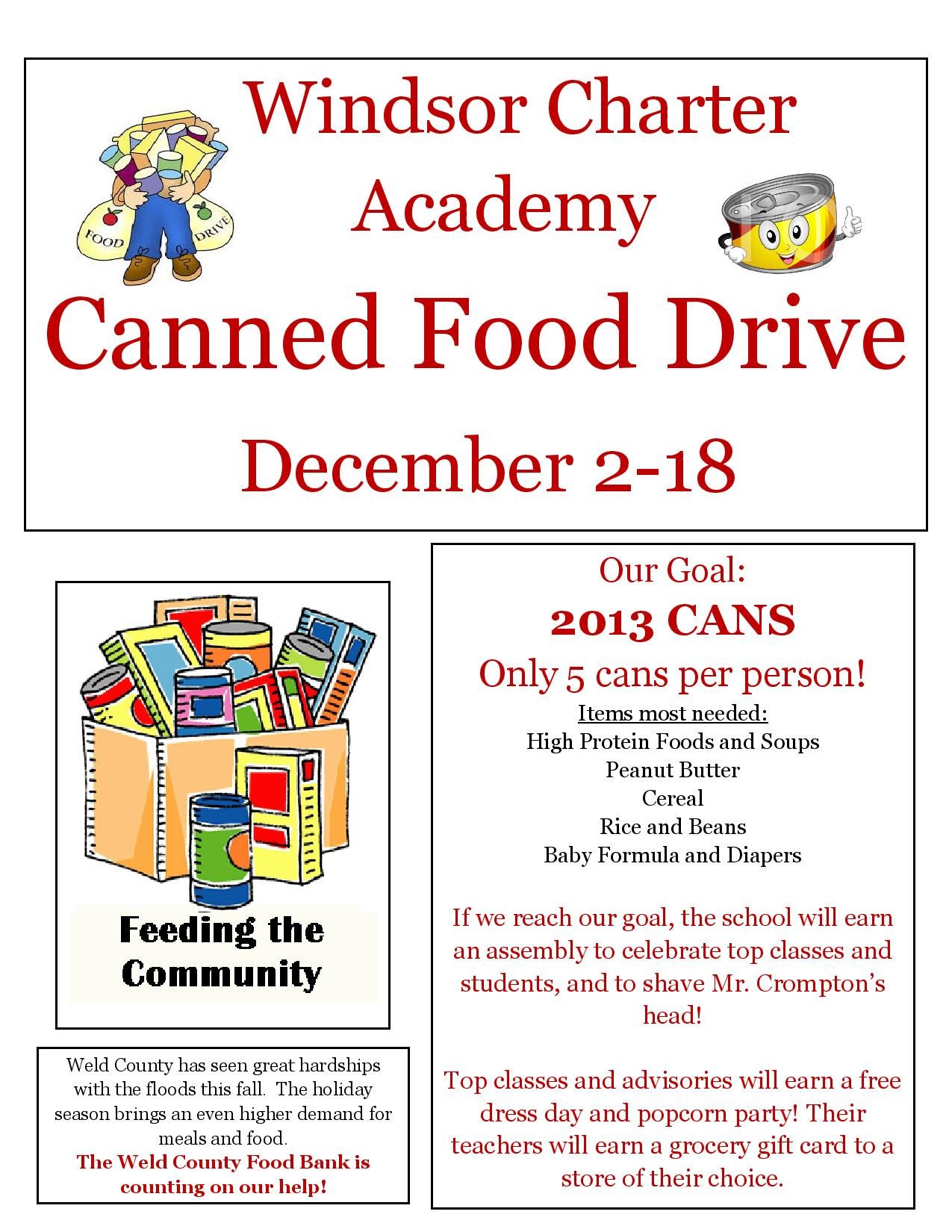 Can Food Drive Flyer Template to Pin on Pinterest