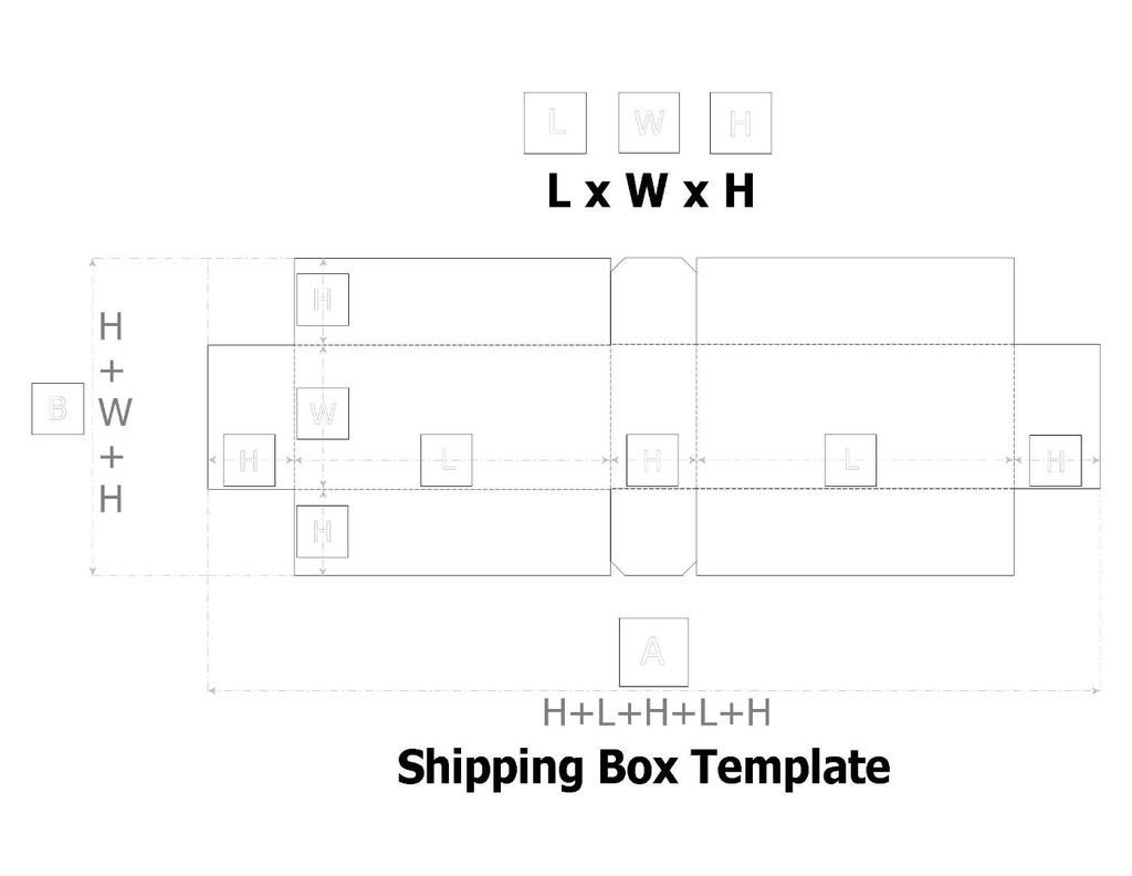 Cardboard Box Template 7 Steps