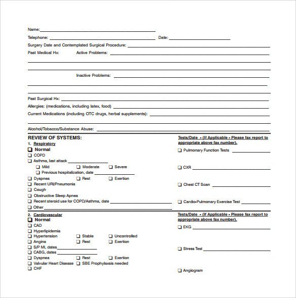 Sample Medical Consultation Form 11 Download Free