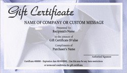 Dry Cleaner Gift Certificate Templates