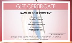 House Cleaning Service Gift Certificate Templates