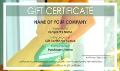 House Cleaning Service Gift Certificate Templates