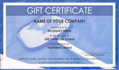 Pool and Spa Cleaning Gift Certificate Templates