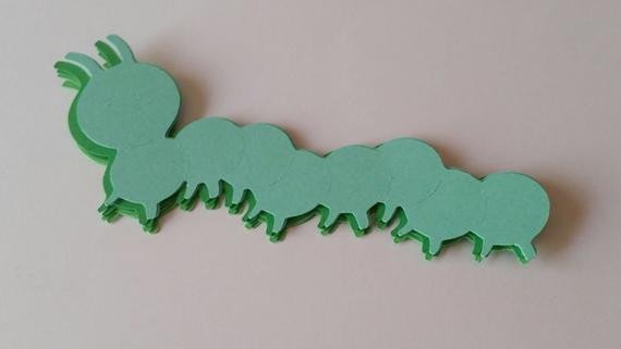 Caterpillar Die Cut Outs by NightOwlEngravingLLC on Etsy